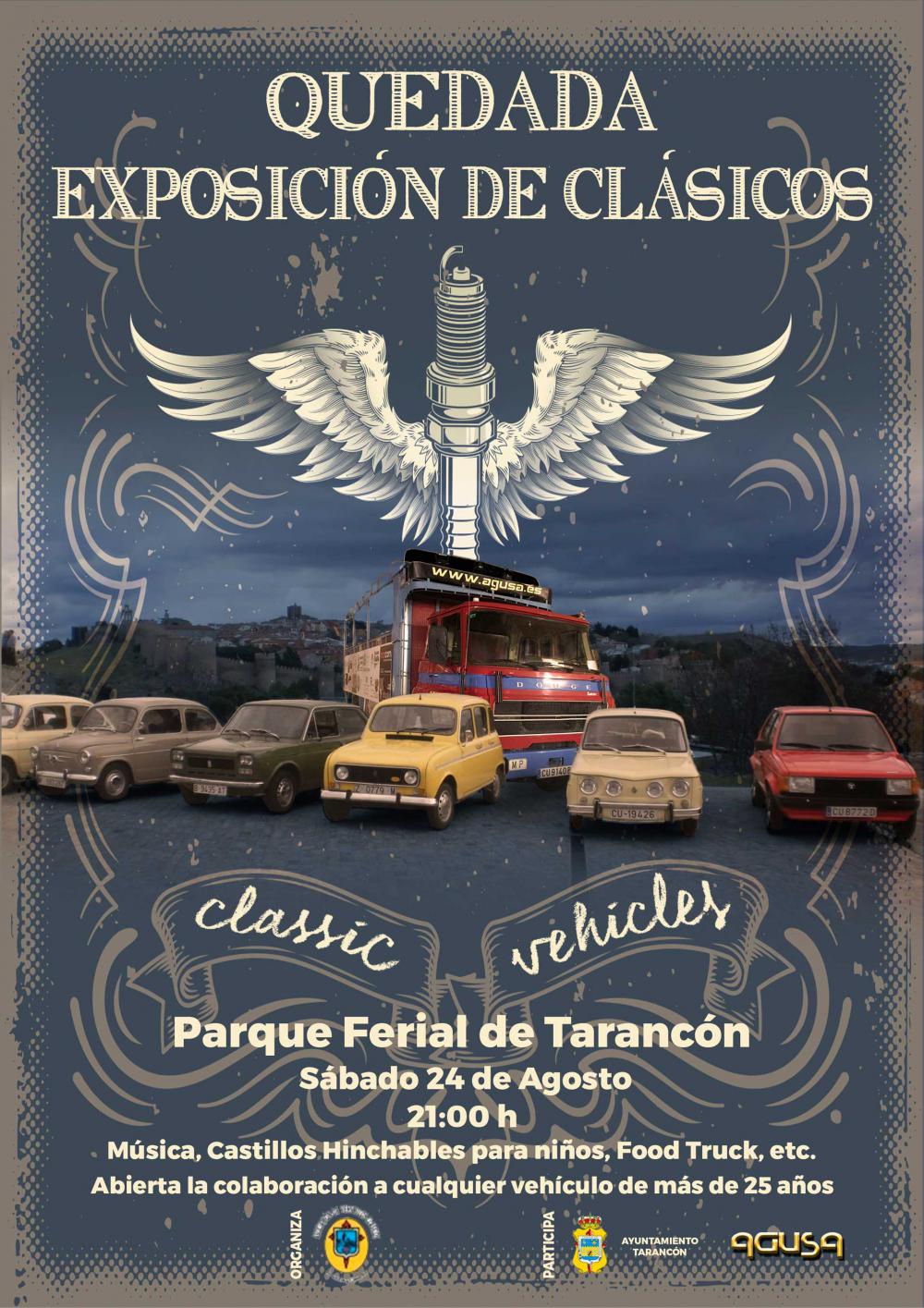 Cartel Quedada Coches Clásicos (Tarancón)