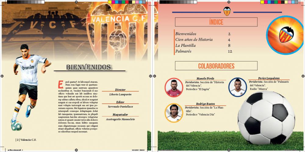 Revista Valencia C.F. - Índice